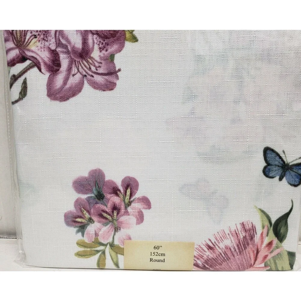 Textured Printed Fabric Tablecloth,60